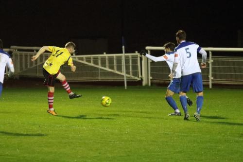 Kingstonian's Tom Richards shoots