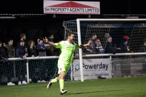 Sam Cornish celebrates the winning kick