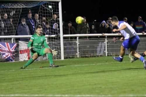 Lyle Della-Verde shoots over the bar