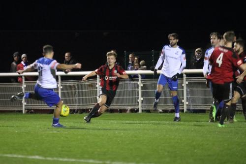 Lyle Della-Verde scores the winning goal