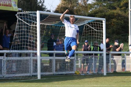 Ryan Blackman celebrates his goal