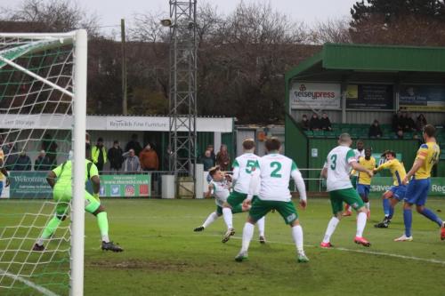 IMG 8781-Enfields-Sam-Youngs-sees-his-shot-blocked-by-Calvin-Davies