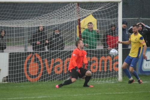 IMG 5109-Enfield-keeper-Nathan-McDonald-blocks-a-shot-with-his-chest