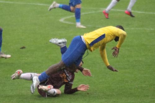 IMG 5246-Enfields-Percy-Kiangebeni-yellow-is-brought-down-by-Louis-Dunne