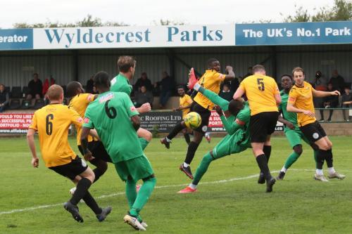 IMG 6434-Enfields-Muhammadu-Faal-green-centre-challenged-by-Ryan-Mallett