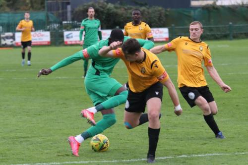 IMG 6449-Enfields-Muhammadu-Faal-cuts-past-Ryan-Mallett-before-being-tripped-by-Danny-Cossington-R