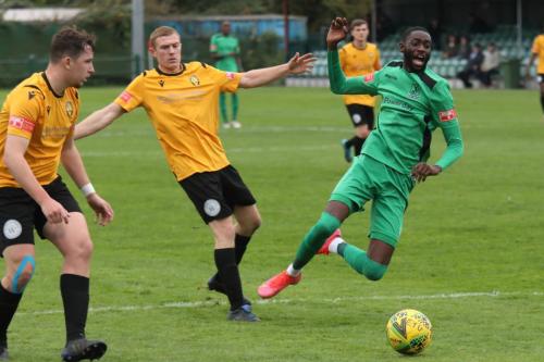 IMG 6450-Muhammadu-Faal-is-tripped-by-Danny-Cossington-to-earn-a-penalty