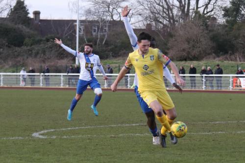 IMG 2530-William-Cracknell-clears-as-Enfield-appeal-unsuccessfully-for-a-freekick