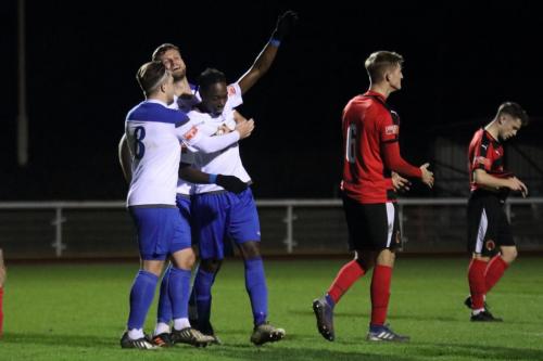 IMG 7256-Nathan-Smith-celebrates-his-goal-with-Lewis-Taaffe-8-and-Rian-Bray