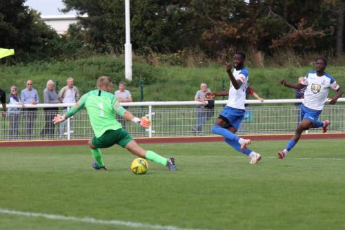 IMG 4666-Enfields-Muhammadu-Fall-rolls-the-ball-just-wide-but-has-been-flagged-offside