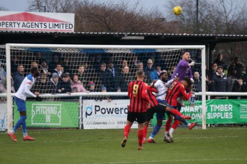 IMG 9620-Lewes-keeper-Lewis-Carey-punches-clear