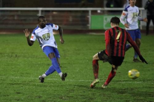 IMG 9916-Former-Lewes-midfielder-Michael-Dome-Bemwin-made-his-Enfield-debut-as-a-late-substitute