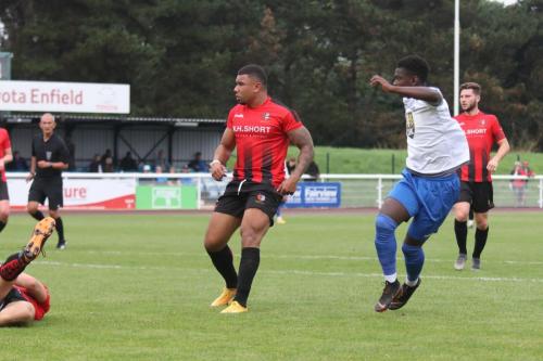 Ebrima Sawaneh (R) scores the second goal