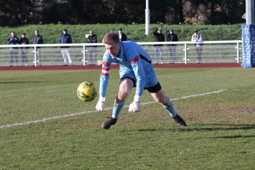 IMG 4336-Casuals-Danny-Bracken-recovers-after-initially-fumbling-Sam-Youngs-shot