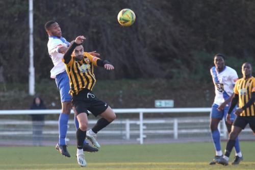 IMG 8534-Enfields-Jon-Muleba-L-wins-a-challenge-against-Kieron-McCann