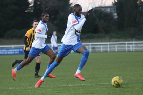 IMG 8584-Muhammadu-Faal-leads-the-Enfield-charge-with-Andre-Coker-in-support