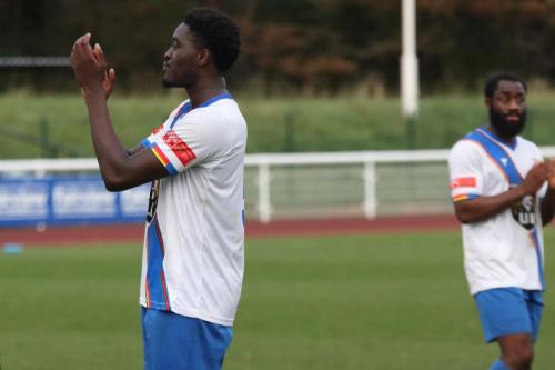 IMG 7043-Harold-Joseph-R-and-Jerry-Gyebi-lead-the-applause-at-the-end-of-the-game