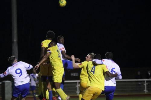 IMG 1916-Enfields-Jerry-Gyebi-challenges-Adeyemi-Ayodele.-Kenedi-Dariri-and-Kraig-Noel-McLeod-make-sure-neither-can-react.