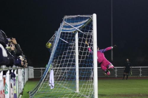 IMG 0850-Mitchell-Beeney-is-beaten-by-Andre-Cokers-free-kick-for-the-second-Enfield-goal