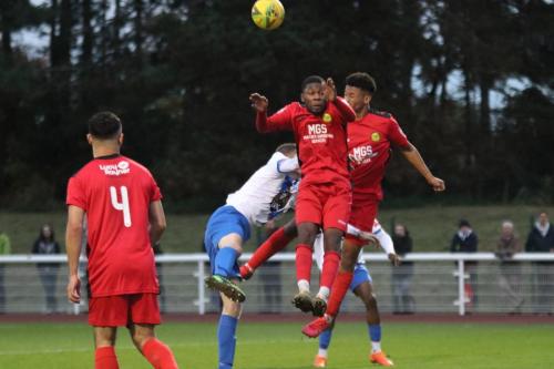 IMG 7867-Enfields-Ryan-Kirwan-is-outnumbered-by-Dylan-Adjei-Hersey-R-and-Imaad-Sankoh