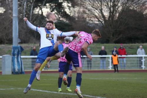 IMG 1546-Enfields-Jake-Cass-pressures-Ben-Swift-and-keeper-Billy-Johnson