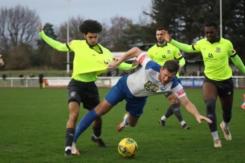 IMG 8932-Enfields-Adam-Cunnington-is-penalised-for-pulling-Jaden-Sharmans-shirt