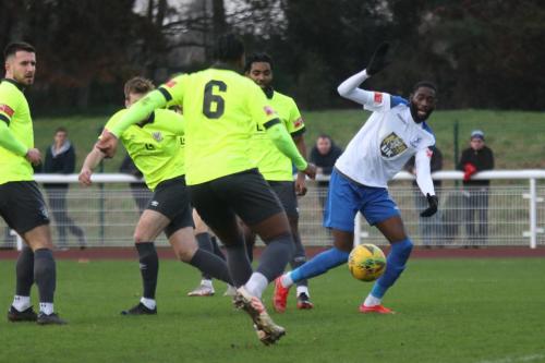 IMG 8976-Potters-Bars-Kieron-Cathline-6-clears-from-Muhammadu-Faal