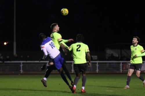 IMG 9189-Potters-Bars-Luke-Tingey-heads-clear-from-Muhammadu-Faal