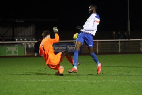 IMG 9234-Potters-Bar-keeper-Ciaran-Gordon-Stearn-denies-Muhammadu-Faal-a-fourth-goal