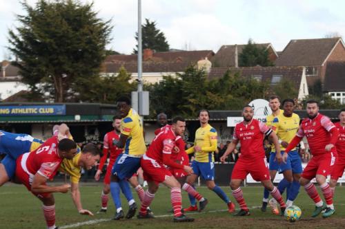 IMG 3887-Enfields-Adam-Cunnington-far-L-heads-the-winning-goal