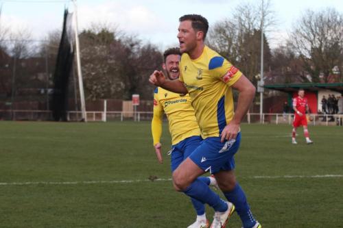 IMG 3891-Captain-Scott-Thomas-L-and-scorer-Adam-Cunnington-celebrate-the-winning-goal