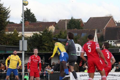 IMG 4017-Joe-Wright-punches-clear-from-Percy-Kiangebni