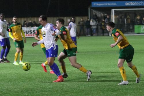 IMG 0196-Enfields-Sam-Youngs-shields-the-ball-from-I-think-Charlie-Hester-Cook