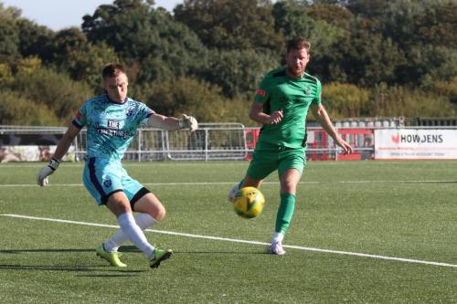 IMG 4787-Margates-Pat-Ohman-clears-from-Adam-Cunnington