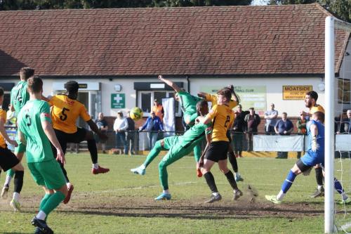 IMG 4971-Michael-Olarewaju-5-and-Muhammadu-Faal-stretch-for-Sam-Youngs-flicked-header