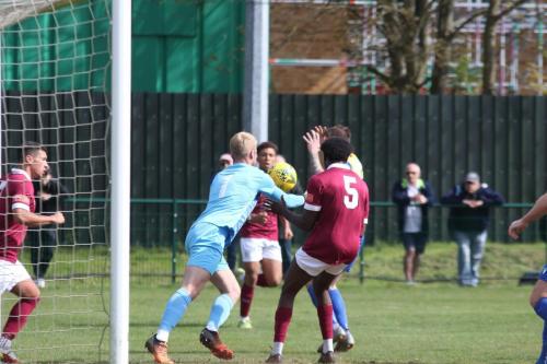IMG 6208-Potters-Bar-keeper-Kacper-Kurylowicz-saves-from-Jake-Cass