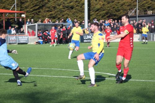 IMG 3019-Worthing-keeper-Harrison-Male-clears-from-Jake-Cass