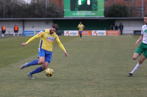 IMG 5811-Jake-Cass-squares-the-ball-for-Marcus-Wyllie-to-open-the-scoring