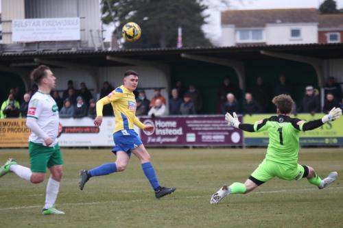 IMG 5827-Matt-Rowley-saves-from-Marcus-Wyllie-but-the-ball-loops-to-Jake-Cass-who-volleys-home-the-second-goal