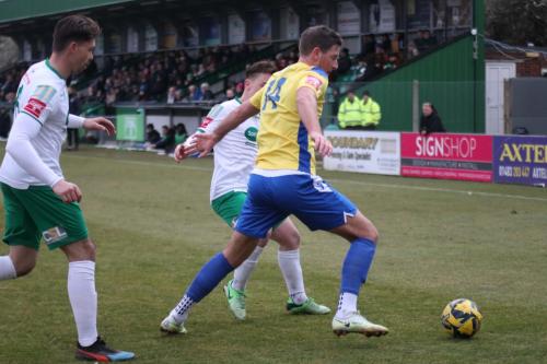 IMG 5885-Enfields-Adam-Cunnington-challenged-by-Calvin-Davies