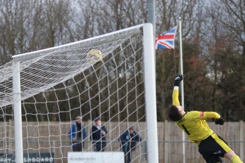 IMG_6578-Mo-Kamaras-shot-hits-the-bar-with-Casuals-keeper-Callum-Coulter-beaten