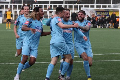 IMG 9902-L-R-Sam-Youngs-Wraynel-Hercules-scorer-Marcus-Wyllie-Lewis-Taaffe-and-Jake-Cass-celebrate