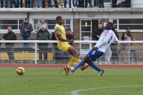 IMG 1804-Enfields-Juevan-Spencer-tackles-Ryan-Charles