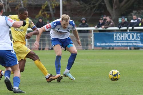 IMG 1834-Stortfords-Frankie-Merrifield-plays-the-ball-past-James-Richmond