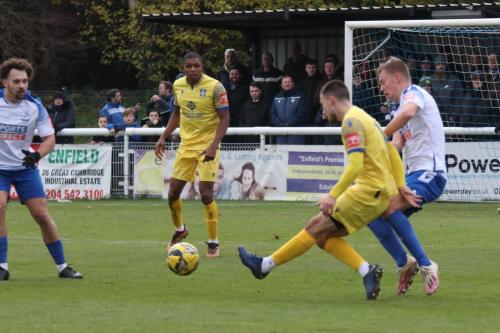 IMG 1837-Darren-Foxley-squares-the-ball-for-Donell-Thomas-to-score-the-only-goal