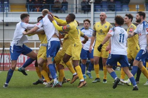 IMG 1992-The-match-arguably-turned-on-this-confrontation-between-Lewis-Knight-James-Richmond-and-Harry-Beadle-who-were-all-sent-off.