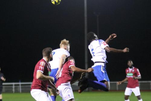 IMG 9180-Enfields-James-Richmond-L-and-Dequane-Wilson-Braithwaite-challenge-for-the-ball