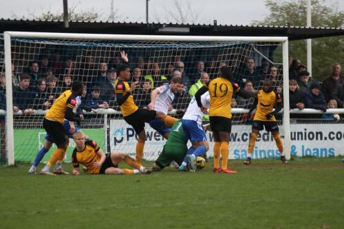 IMG 7312-Enfields-Adam-Cunnington-pounces-on-the-loose-ball-to-open-the-scoring