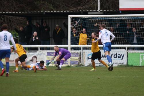 IMG 7599-Enfields-Nathan-McDonald-collects-the-ball-as-Cray-appeal-for-something-or-other