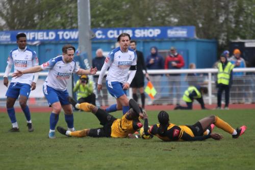 IMG 7948-Crays-Anthony-Cook-L-and-Yahaya-Bamba-and-Enfields-Khale-Da-Costa-L-Lewis-Taaffe-and-captain-Sam-Youngs